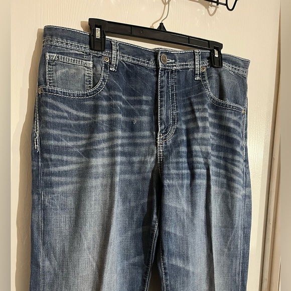 BKE Denim Tyler Straight Men's Blue Jeans - Picture 2 of 5
